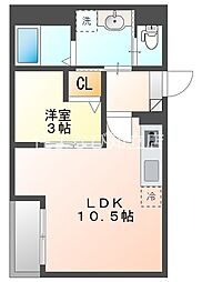 Jack kamishigeharaI 1LDKの間取図画像