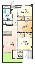 間取図画像 2SLDK