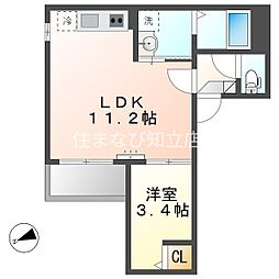 Jack shimoshigeharaI 1LDKの間取図画像