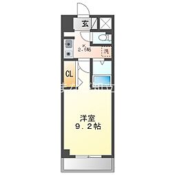 A・City三河安城東町 1Kの間取図画像