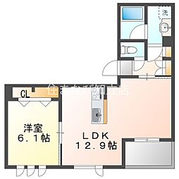 MOANAGRANDRESIDENCE 1LDKの間取図画像