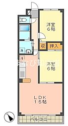 プリミエール田戸 2LDKの間取図画像