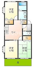 ステーシア雅A 3DKの間取図画像