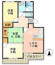 ハイツマルマン 3LDKの間取図画像