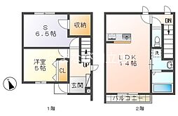 アリエル美園 1SLDKの間取図画像