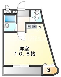 ベイサージュ ワンルームの間取図画像