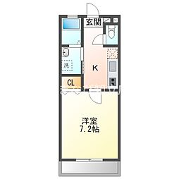 TIERRAANJOWEST 1Kの間取図画像