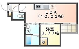 Jack nodaI 1LDKの間取図画像