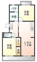 ソフィアコート 2LDKの間取図画像