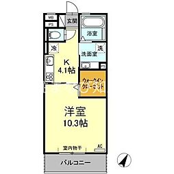 THEFIRST 1Kの間取図画像