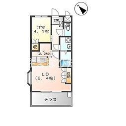 メゾン藤G 1LDKの間取図画像