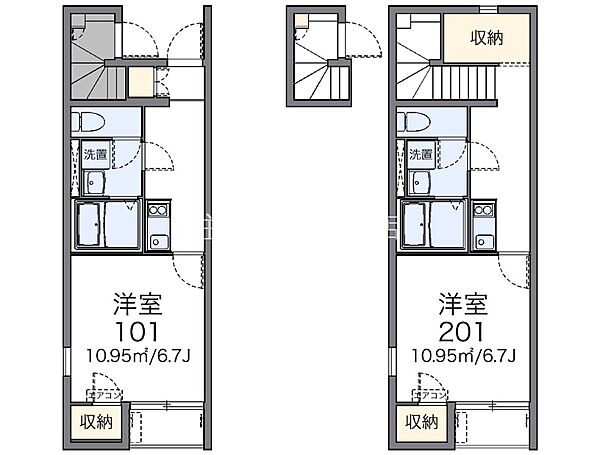 レオネクストエスペランサ泉II ｜愛知県刈谷市泉田町大久屋(賃貸アパート1K・1階・24.66㎡)の写真 その2