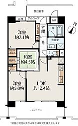 アパガーデンパーク上野芝 3LDKの間取図画像