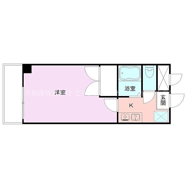 グランエグゼ 0308｜新潟県新潟市西区小針上山(賃貸マンション1K・3階・23.87㎡)の写真 その2