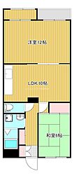 マンションアイビス 2LDKの間取図画像