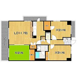 楠風ILLUMINA 3LDKの間取図画像