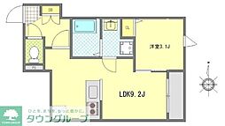 MONOLITH錦糸町 2階1LDKの間取り
