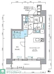 パークアクシス新大橋 1LDKの間取図画像