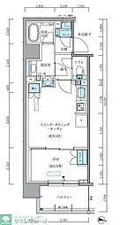 パークアクシス新大橋 1LDKの間取図画像