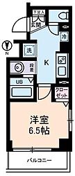 メゾンドロゼ 1Kの間取図画像