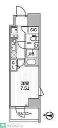 ALTERNAKAMEIDO 1Kの間取図画像