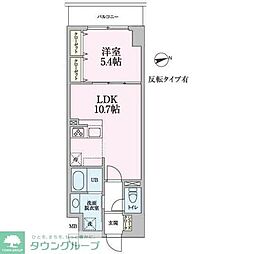 ラ・グリシーヌ 1LDKの間取図画像
