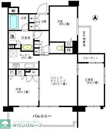 イニシア両国 3LDKの間取図画像