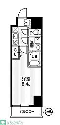AR向島 1Kの間取図画像