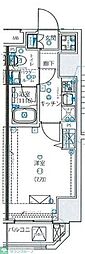 ルクレ墨田緑3 1Kの間取図画像