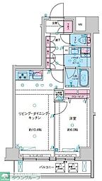Genoviaカネガフチ 1LDKの間取図画像