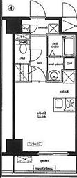 フォルティス水天宮前 ワンルームの間取図画像