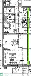 ラヴィエール住吉駅前 2Kの間取図画像