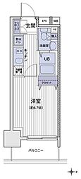 エスティメゾン大島 1Kの間取図画像