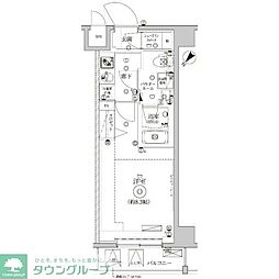 レアライズ押上 1Kの間取図画像