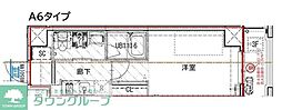 ES-Grande大島ガーデンテラス 1Kの間取図画像