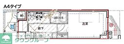 ES-Grande大島ガーデンテラス 1Kの間取図画像