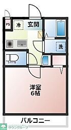 カッシーナ本所吾妻橋 1Kの間取図画像