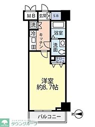 RisingPlace錦糸町 1Kの間取図画像