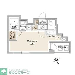 LiveCasa門前仲町 ワンルームの間取図画像
