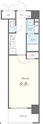 オズレーベル 1Kの間取図画像