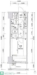 ARTESSIMOCREA 1Kの間取図画像