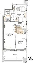 ブランシエスタ森下 1LDKの間取図画像