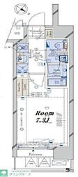 コンシェリア豊洲MASTER'SVILLA 1Kの間取図画像
