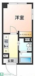 Aletta大島 1Kの間取図画像