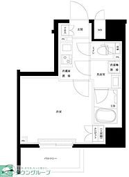 ルーブル南砂町 1Kの間取図画像