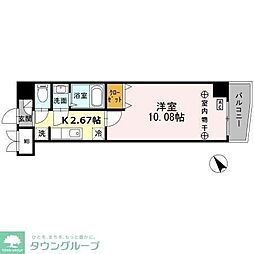 ブレジオ曳舟 1Kの間取図画像