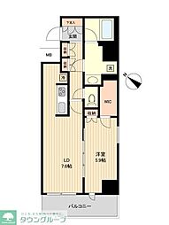 HF両国レジデンス 1LDKの間取図画像