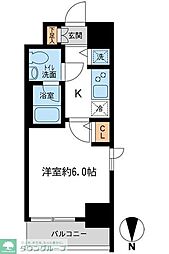 KDXレジデンス大島 1Kの間取図画像