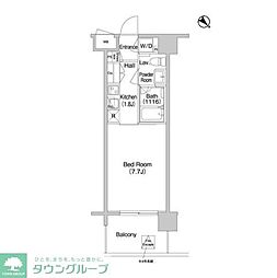 コンフォリア南砂町 1Kの間取図画像