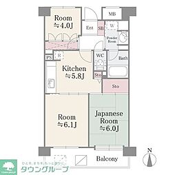 フレスコ川崎 3Kの間取図画像
